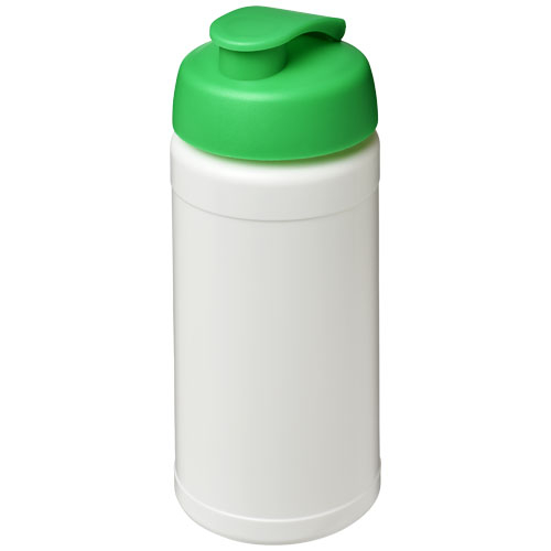 Bidon de sport Baseline personnalisable 500 ml Blanc / Vert